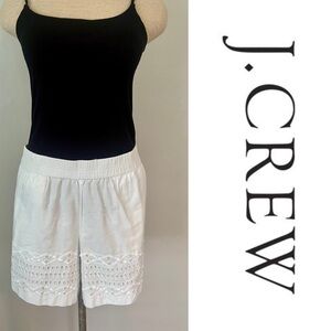 ⬇️ J Crew Embroidered Elastic Waist Short Size L